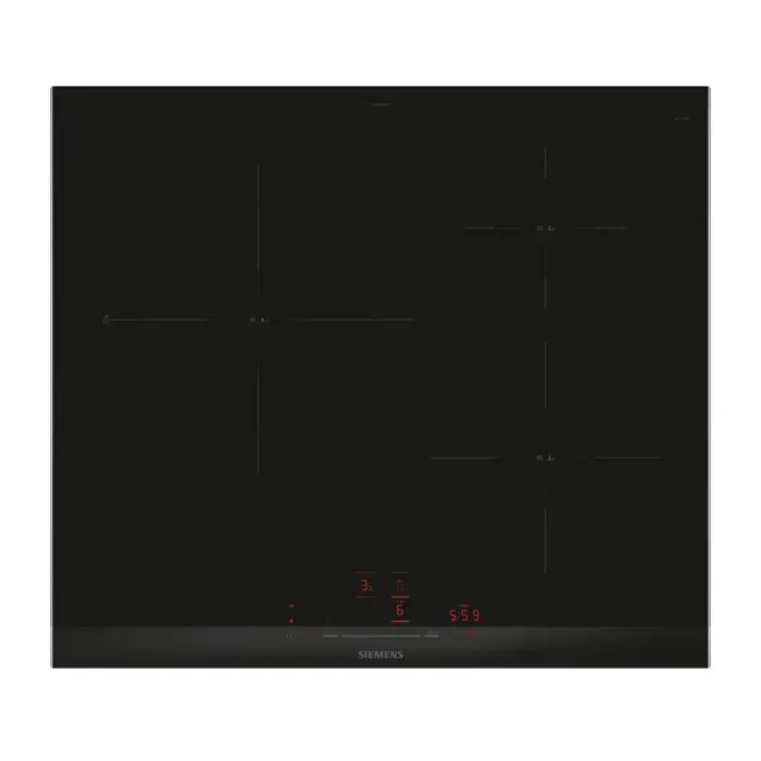 Plaque de Cuisson Induction Siemens iQ300 3 Zones 7400W Noir - EH677HCC1E