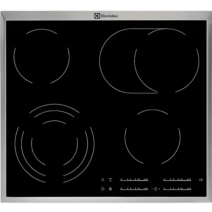 Plaque de cuisson intégrée - ELECTROLUX - EHF46547XK - Vitrocéramique - 59 cm - Noir