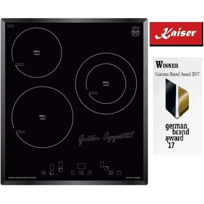 Plaque de cuisson - Kaiser - KCT 4745 - Vitrocéramique - 4 zones High Light - 59 cm x 51 cm