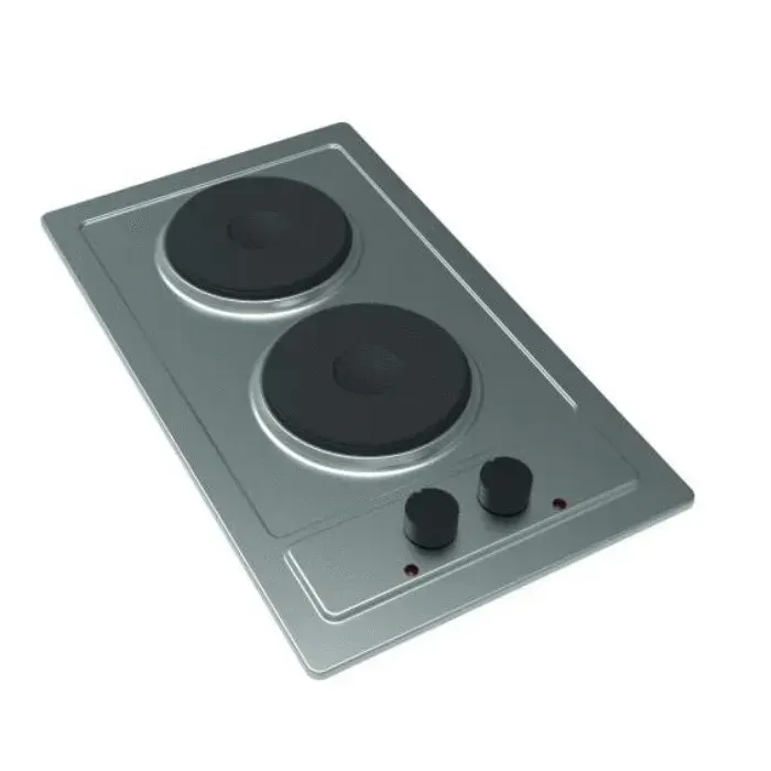 Plaque de cuisson - MODERNA - MTAD031Z00 - Inox brossé - 2 feux 3000W - Commandes manettes