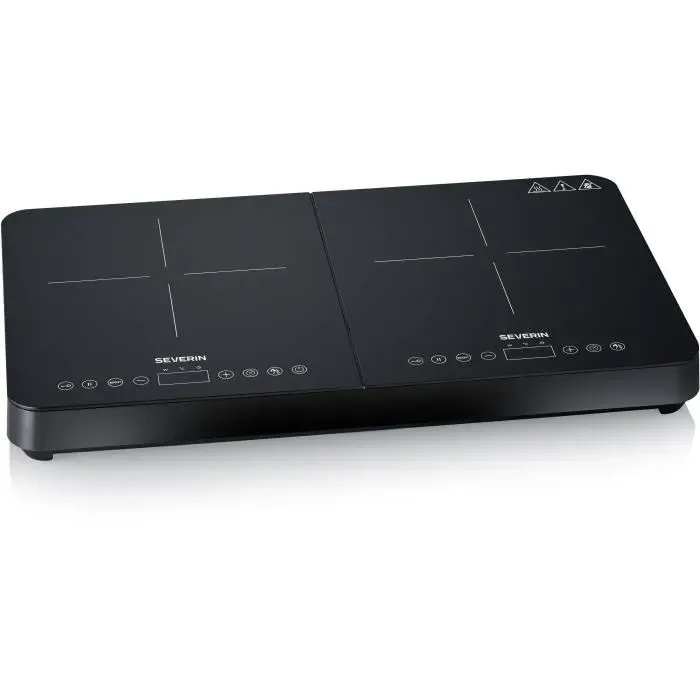 Plaque de cuisson posable SEVERIN - DK9194 - 2 foyers - 10 niveaux de puissance - 3400W