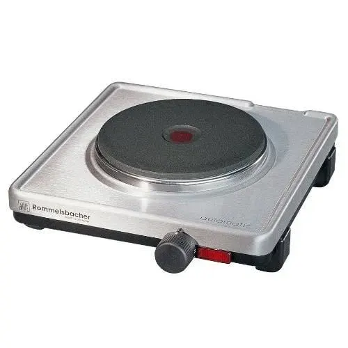 Plaque de cuisson - ROMMELSBACHER AK 1599-E - Acier inoxydable - 1500 W - Thermostat réglable