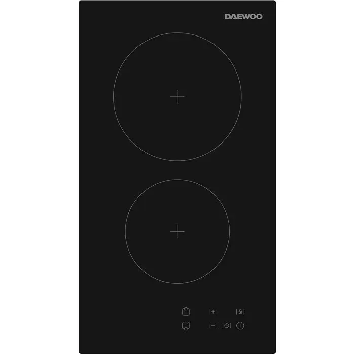 Plaque de cuisson vitrocéramique - DAEWOO - 2 foyers - 30 cm - BH3VTF19BNM - Noir