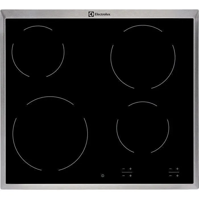 Plaque de cuisson vitrocéramique - ELECTROLUX - EHF16240XK - Noir - 59 cm - Électrique