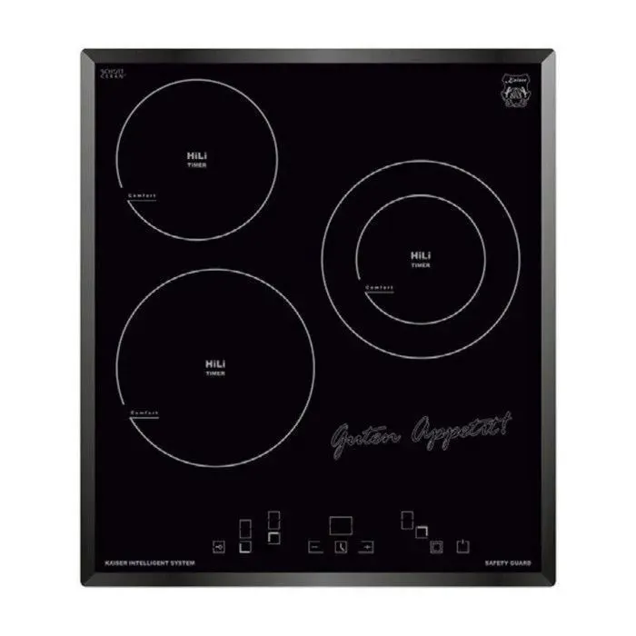Plaque de cuisson vitrocéramique - Kaiser - KCT 4745 F - 45 cm - 3 zones de cuisson - Hi Light