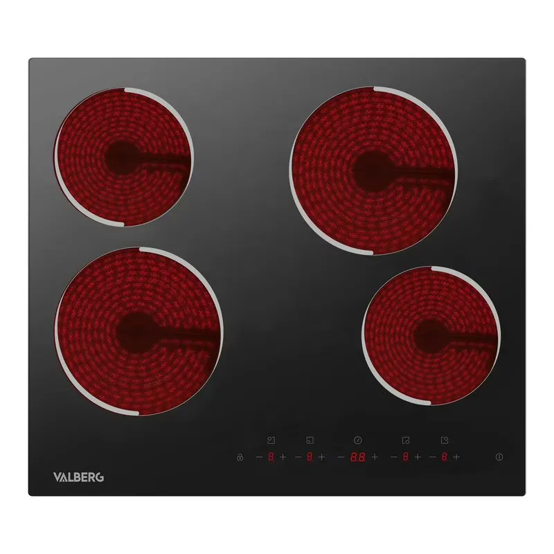 Plaque De Cuisson Vitroceramique Valberg Vh 4 T 007c — coloris Noir