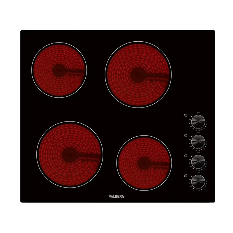 Plaque De Cuisson Vitroceramique Valberg Vh 4 Tm 007c — coloris Noir