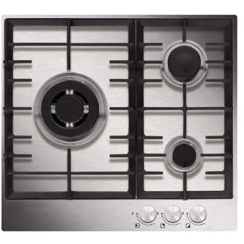 Plaque gaz AIRLUX AT 635 HIX — coloris Inox