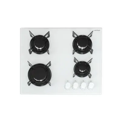Plaque gaz Airlux AV64WH BLANC
