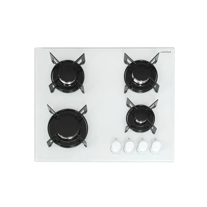 Plaque gaz Airlux AV64WH BLANC — vue 3