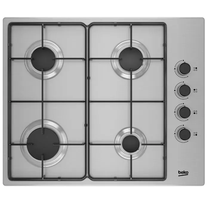 Plaque gaz BEKO HIGG64123SX — vue 2