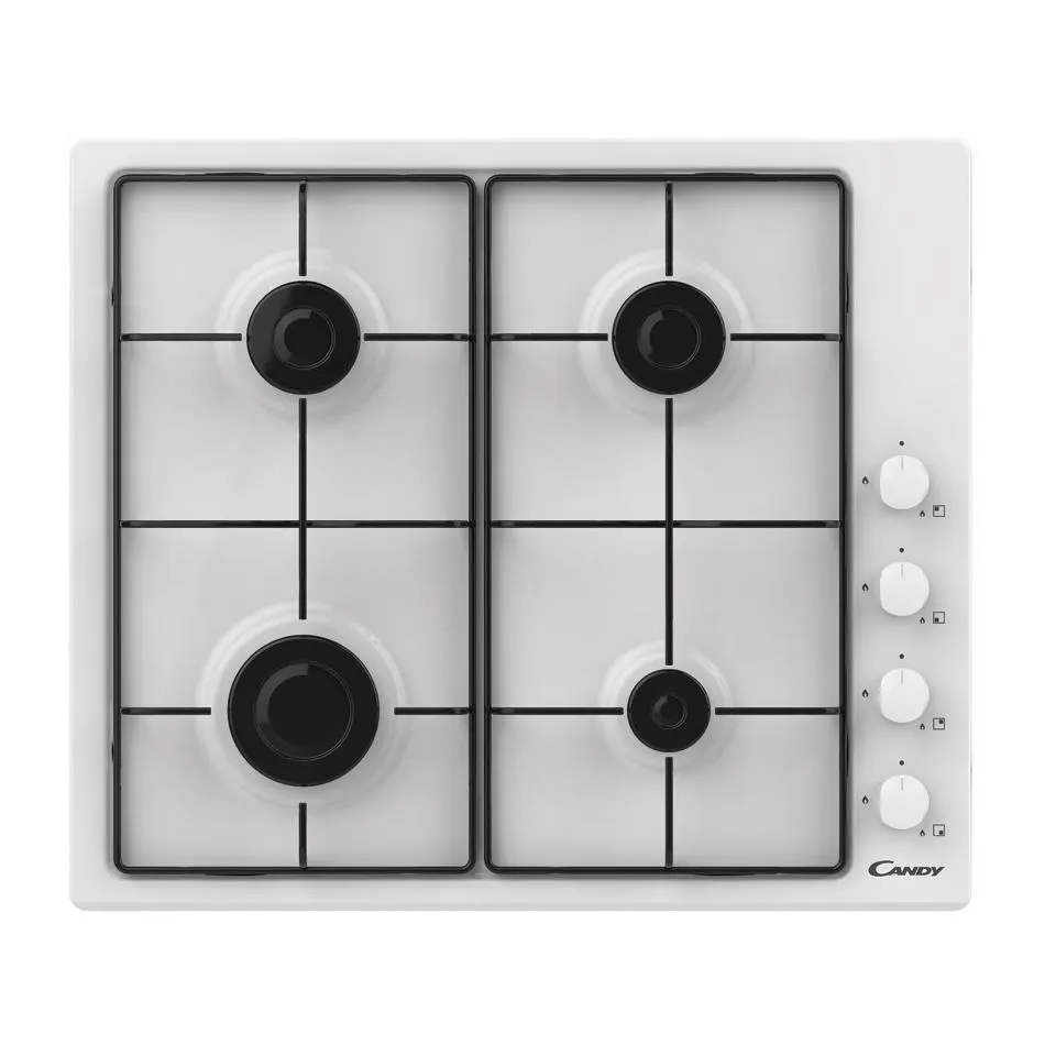Plaque gaz CANDY CHW 6 LWW — coloris Blanc