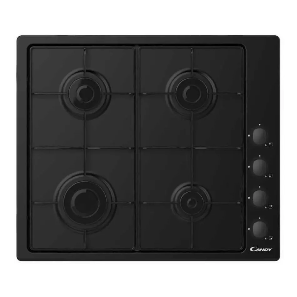 Plaque gaz CANDY CHW6LBB — coloris Noir