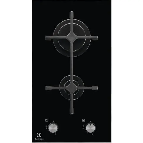 Plaque gaz dessus verre ELECTROLUX EGC 3322 NVK — coloris Noir