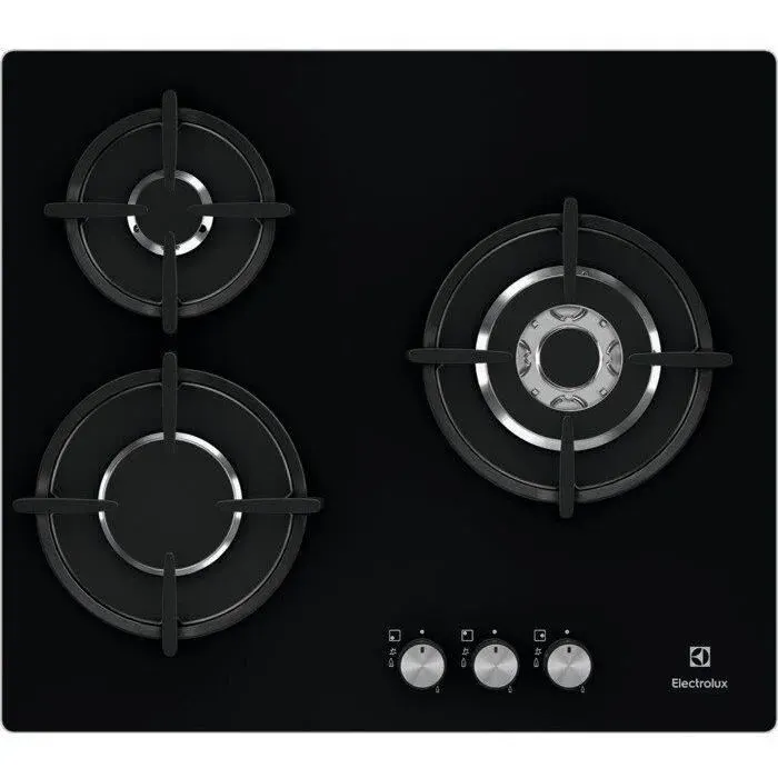 Plaque gaz dessus verre ELECTROLUX EGT 6633 NOK — vue 2