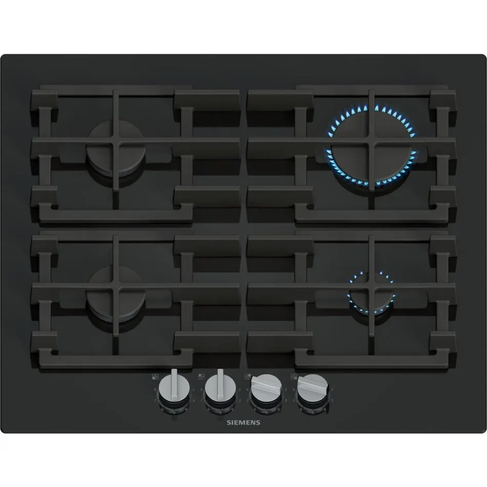 Plaque gaz dessus verre SIEMENS EP6A6PI40 — coloris Noir