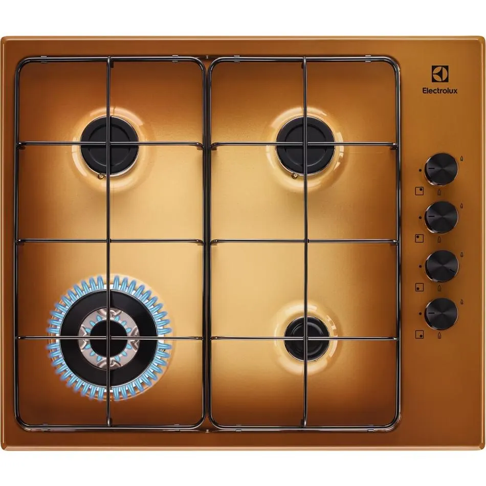 Plaque gaz ELECTROLUX EGS6414T — coloris Terre de France