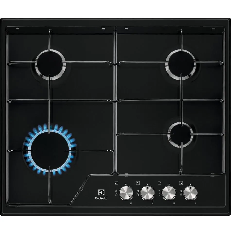 Plaque gaz ELECTROLUX KGS6424K — coloris Noir
