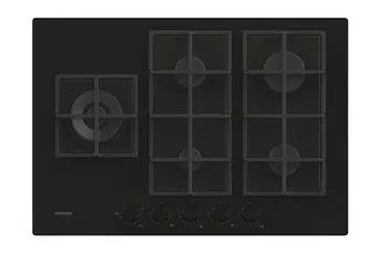 Plaque gaz encastrable Rosiéres New Sublime RVG7WL4WC5B 11700 W Verre Noir — vue 2