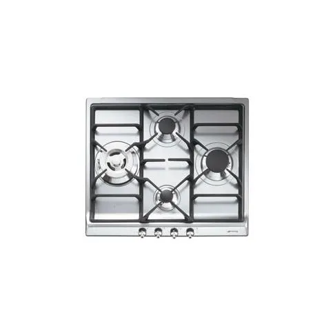 Plaque gaz SMEG SER 60 SGH 3 — coloris Inox