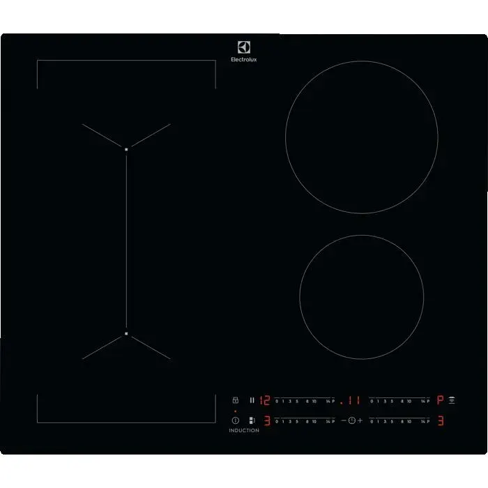 Plaque Induction 4 foyers Bridge ELECTROLUX LIV63443C Noir