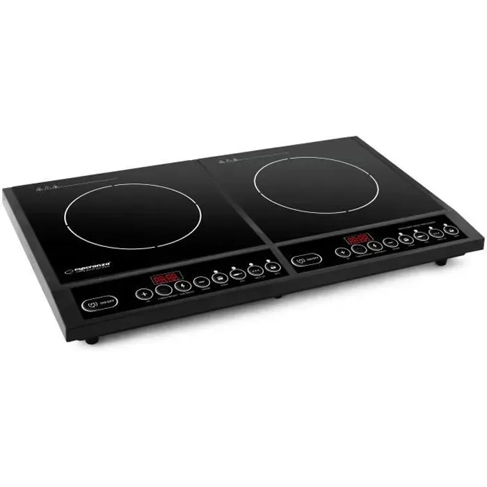 Plaque Induction - ESPERANZA - ST.MARIA EKH008 - 2 feux - 2000W - Noir