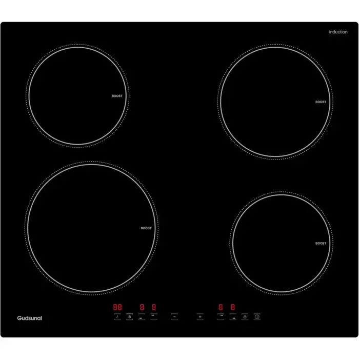 Plaque Induction - ETHNICS ORIGINS - 4 Feux - 7200W - 9 Niveaux - Minuterie