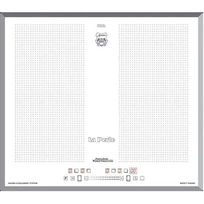 Plaque Induction - Kaiser - KCT 67 FIW - 60 cm - 4 zones de cuisson - Verre blanc