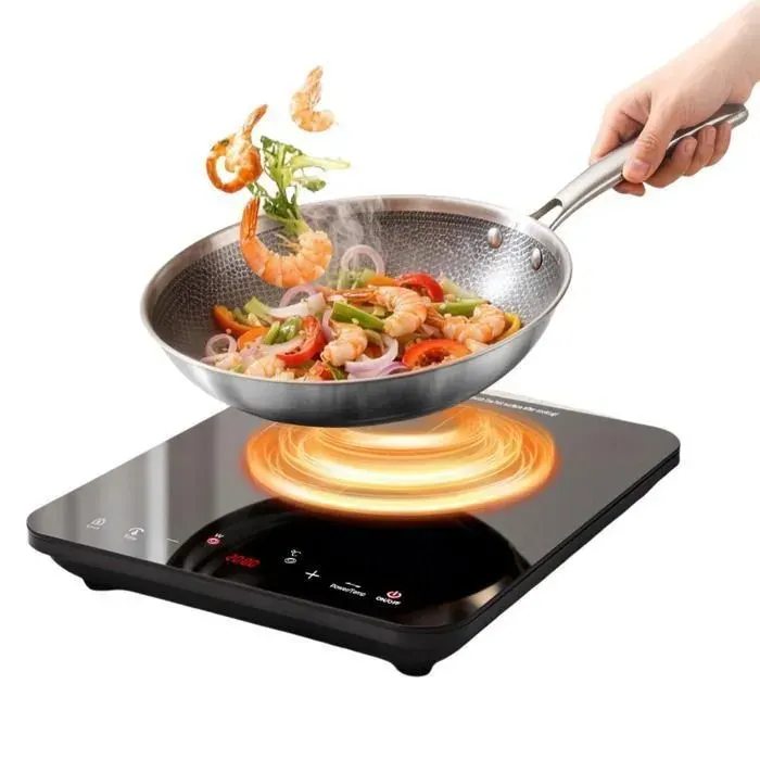 Plaque Induction Portable2000WPlaque de cuisson inductiontable de cuisson induction 1 foyerTactileSurface céramique10 Niveaux