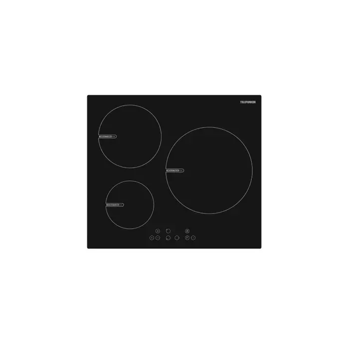 Plaque induction - TELEFUNKEN - IH3BZSII - 60 cm - 3 foyers - Touches sensitives - 9 positions