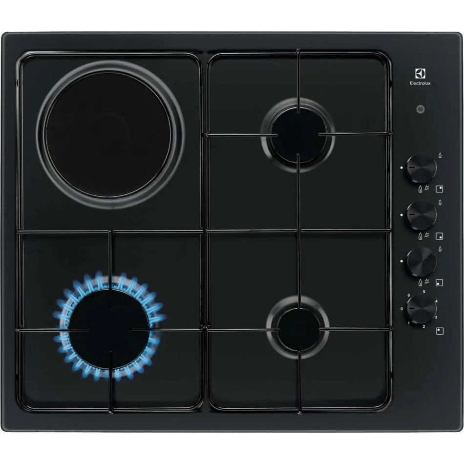 Plaque mixte ELECTROLUX EGL62821OB — coloris Noir