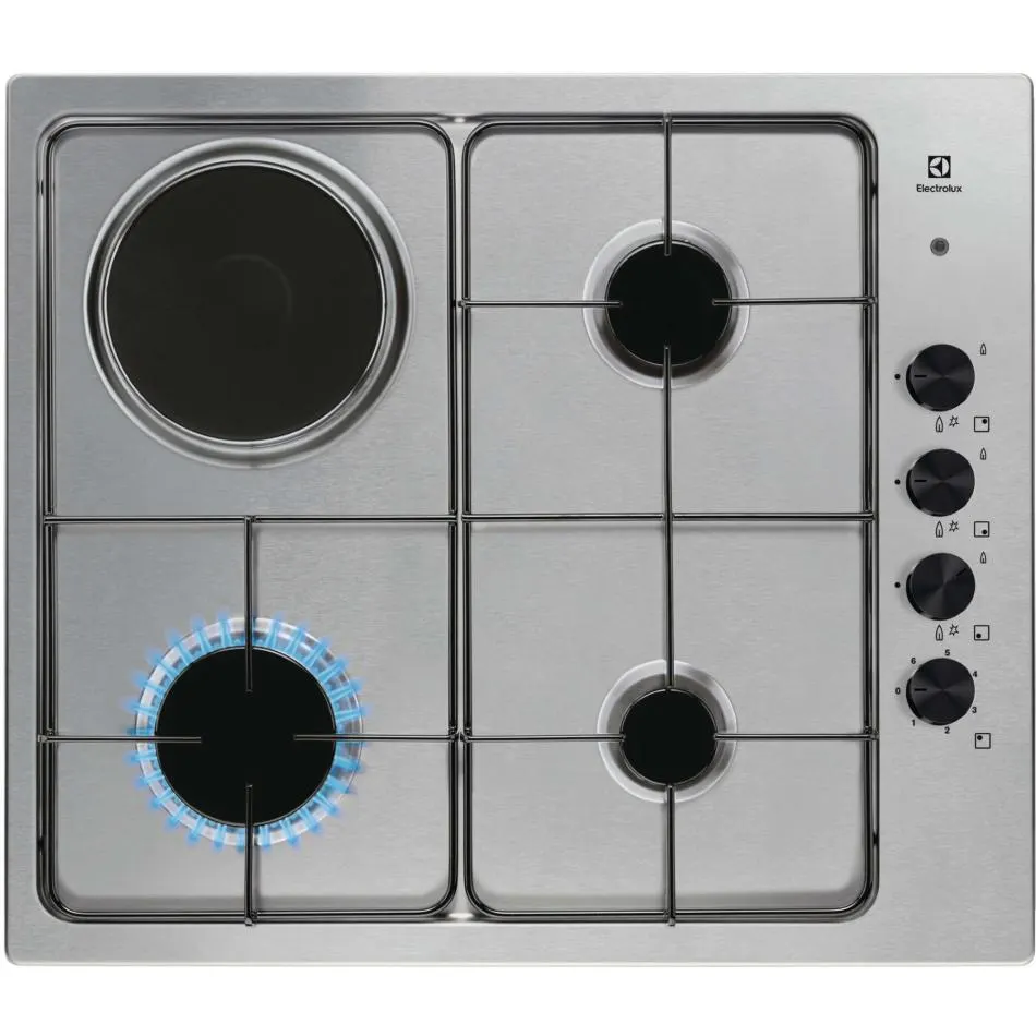 Plaque mixte ELECTROLUX EGL62821OX — coloris Inox