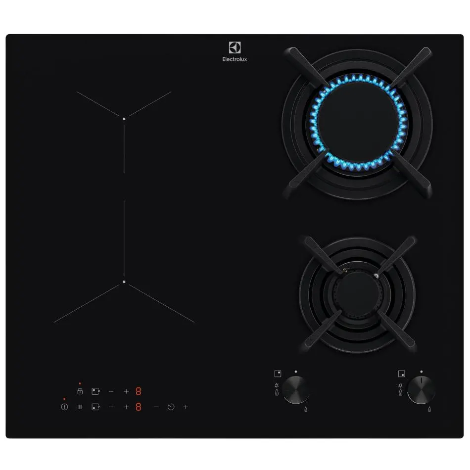 Plaque mixte ELECTROLUX KDI640713K — coloris Noir
