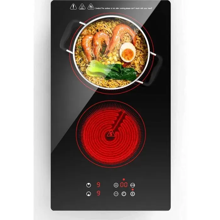 Plaque Vitrocéramique 2 Feux Plaque De Cuisson Electrique 30Cm