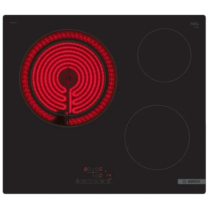 Plaque vitrocéramique - BOSCH - PKK611BB8E - 3 foyers - TouchSelect - 5700W