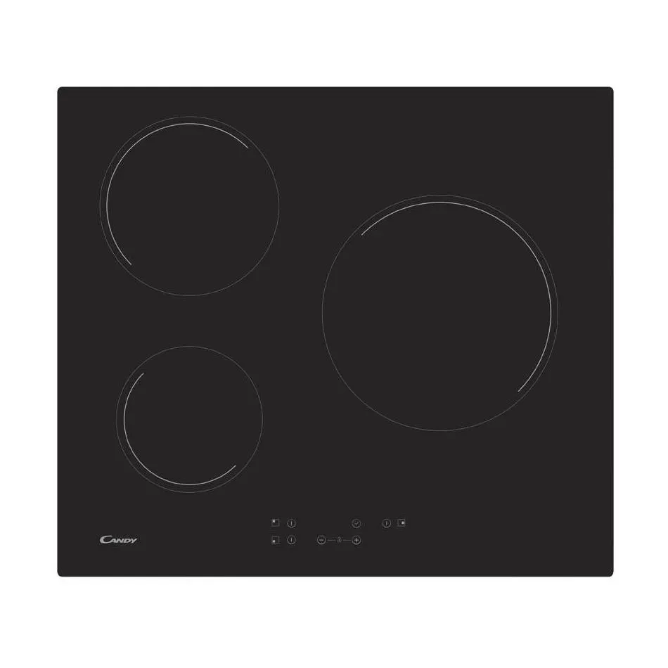Plaque vitrocéramique CANDY CH63CT — coloris Noir