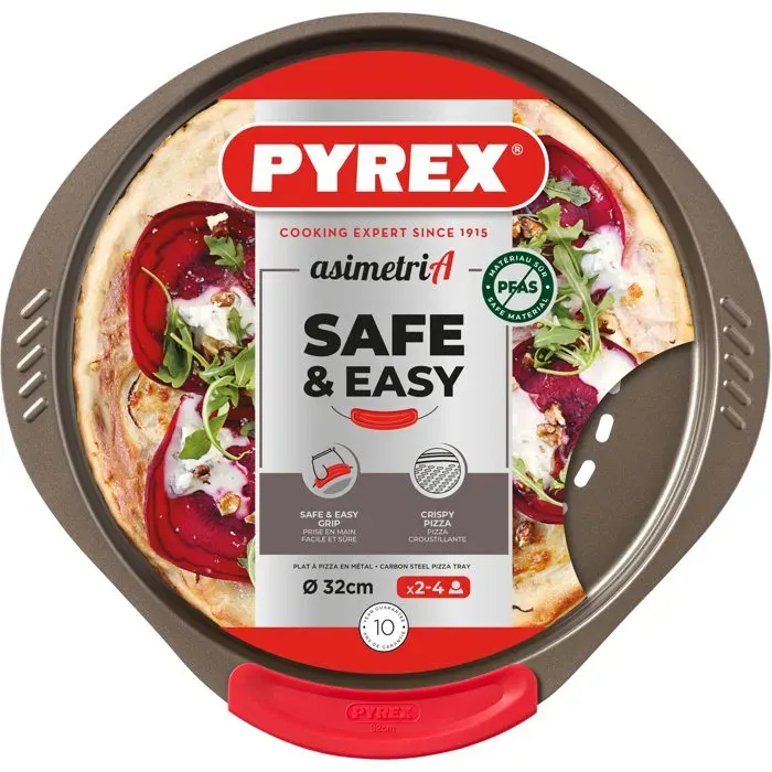 Plat à pizza - PYREX - 1452055 - En métal perforé - 32 cm