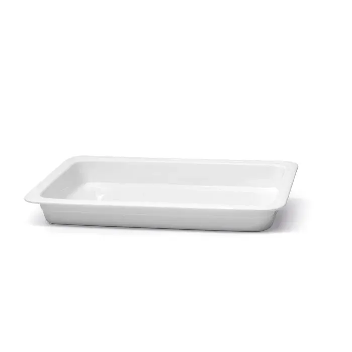 Plat Rectangulaire en Porcelaine pour Chafing Dish P390003 - Pujadas
