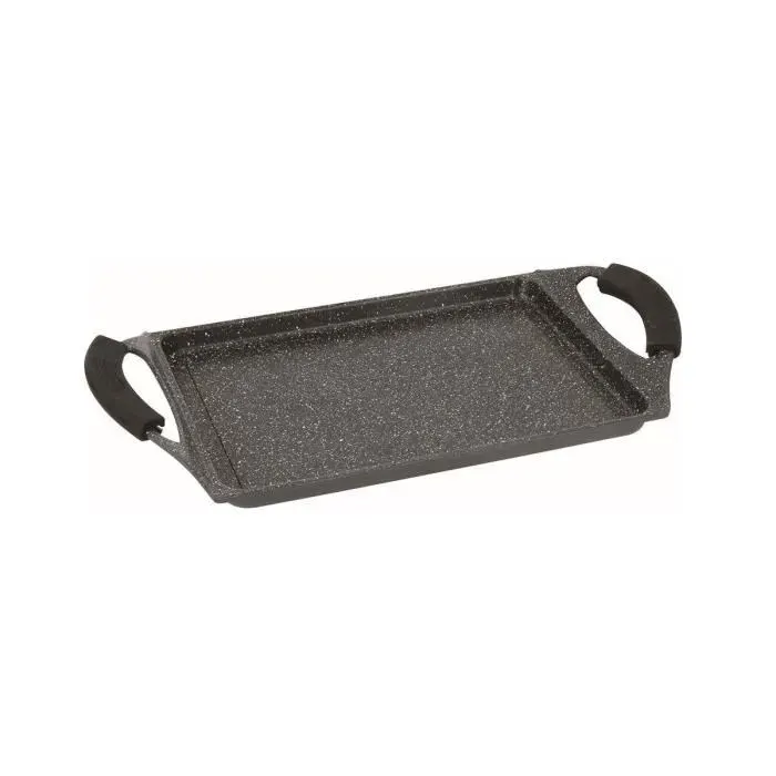 Plateau à cuisson - ROYALTY LINE - RL-NTG34M - Revêtement marbre antiadhésif - Compatible induction - Lavable au lave-vaisselle