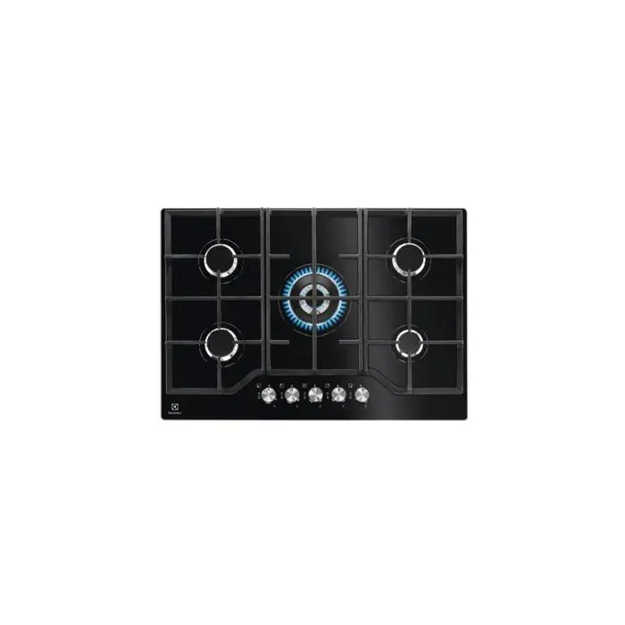 Plateau de cuisson gaz Electrolux EGG7536K GOG line 75 cm noir
