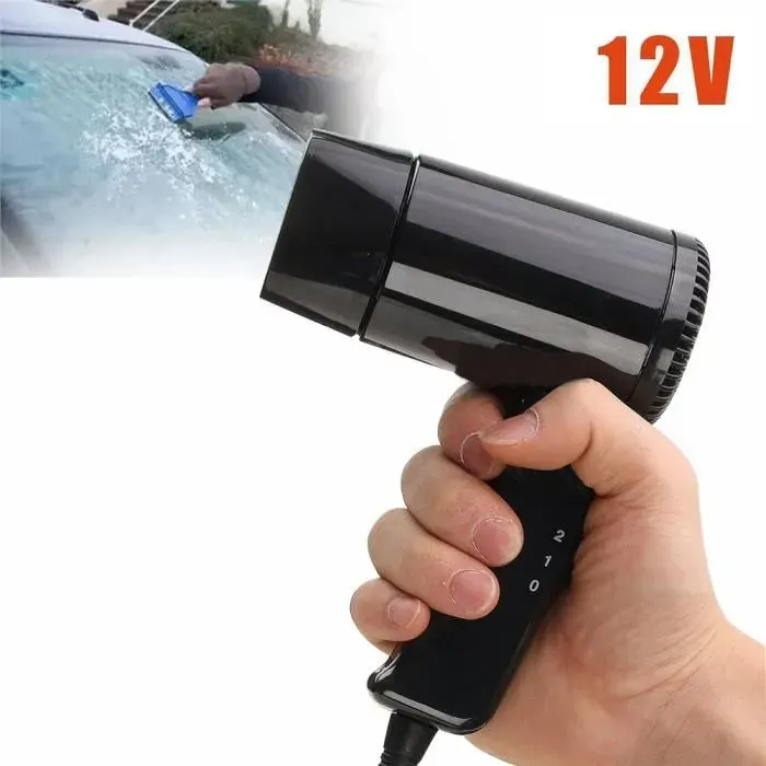 Pliable 12V Voiture Sèche-cheveux Séchoir Chaud & Cold Vent Maison Voyage Sèche cheveux Voiture