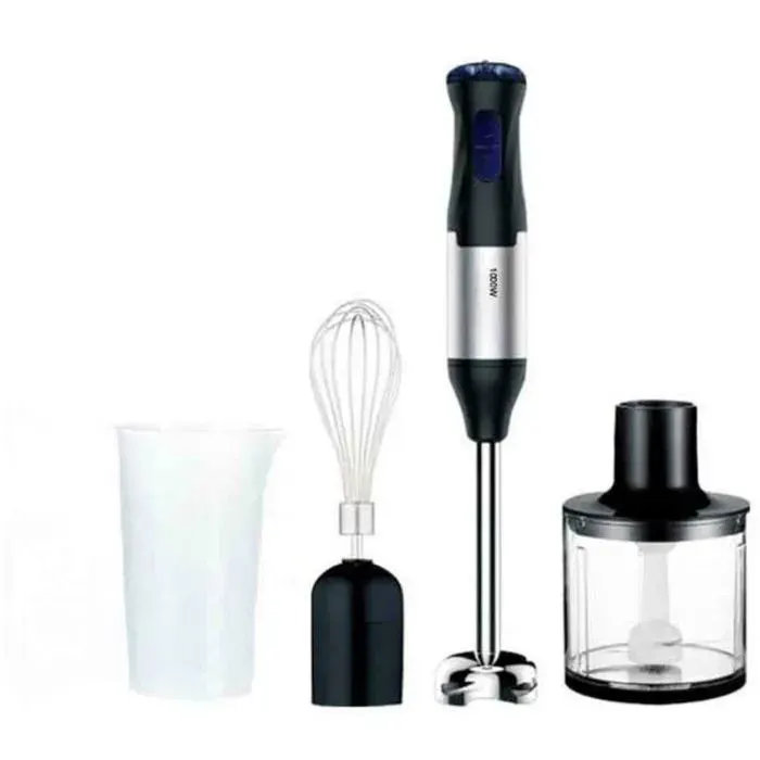 Plongeant 4 en 1 Kitchen Master Blender à Main 5 Vitesses Réglable - 1000 Watt