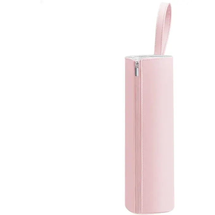 Pochette de rangement mate résistante à la chaleur pour fers à friser lisseurs et fers à lisser pour outils de coiffure rose