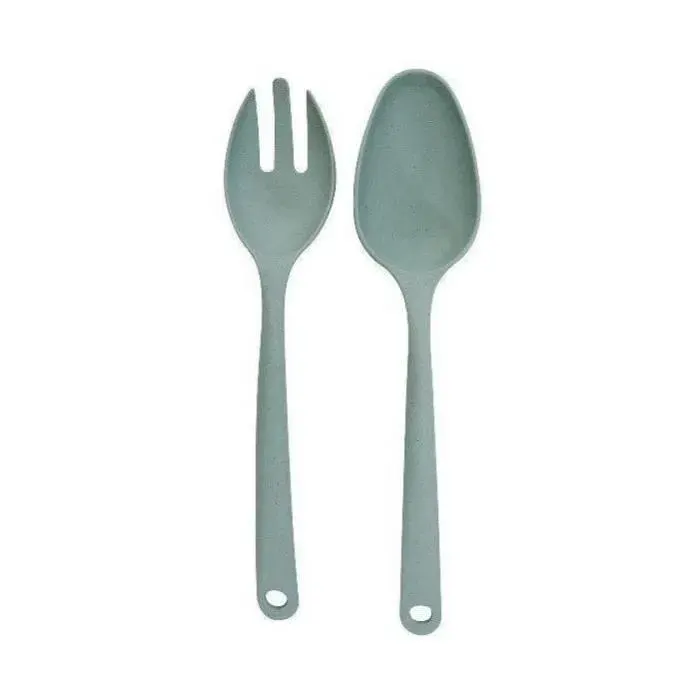 POINT VIRGULE - Couverts à salade 25 cm - vert sauge - Plant Fiber