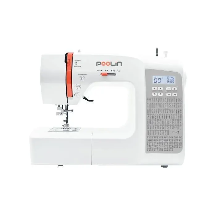 PooLin EOC02 Sewing Machine Automatique Compacte – Couture Précise Fonction Bras Libre Idéale Débutants