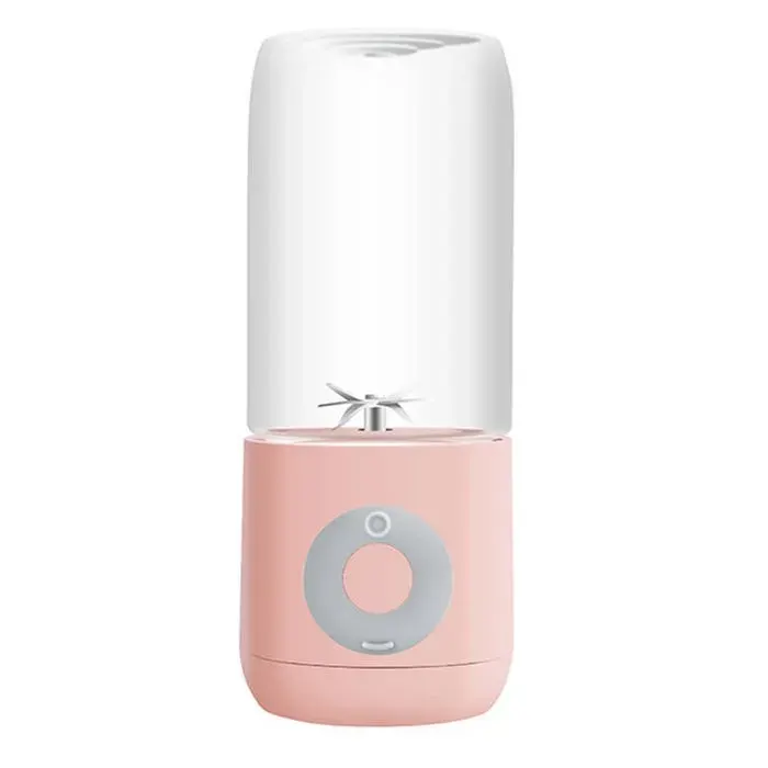 Portable Personal Blender Coupe USB Mini électrique Juicer Ménage Fruit Smoothie Mélangeur Shakes avec 3 lames 500ml / Rose 169 oz
