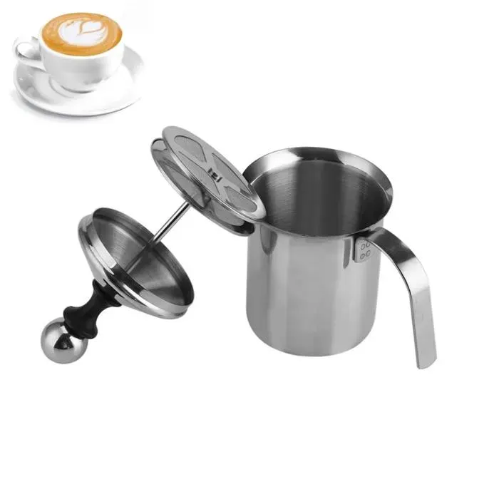 Pot à Lait Acier Inoxydable 800ML pour faire mousser le lait