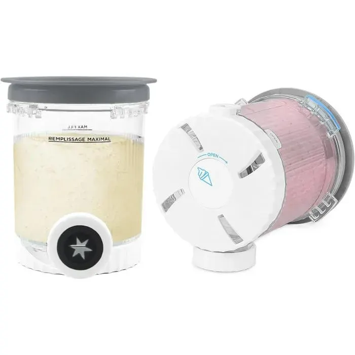Pot Pour Ninja Swirl By Creami - 2 Pièces Récipient Pour Ninja Creami Nc701Eu Nc700 Bacs À Crème Glacée Avec Couvercles Étanches