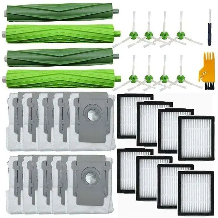 pour Irobot Roomba I7 I7 + I6 + I8 I3 +/plus sacs daspirateur avec filtres Hepa