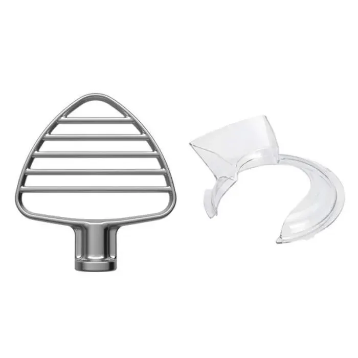 Pour KitchenAid 4 5-5QT Batteur sur Socle à TêTe Inclinable Batteur à Pâtisserie et Fixation SéCuriséE Du Bouclier Verseur Batteur